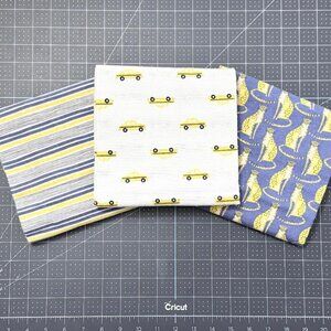 NEW Hudson Baby Modern Baby Receiving Blankets LOT OF 3 - (100% Cotton)